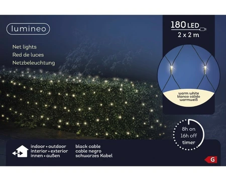 Lumineo LED net lights 180l - afbeelding 7
