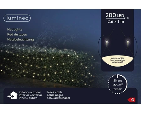 Lumineo LED net lights 200l - afbeelding 2