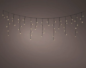 Lumineo LED Pro-lights icicle steady soft gold - l360h60cm