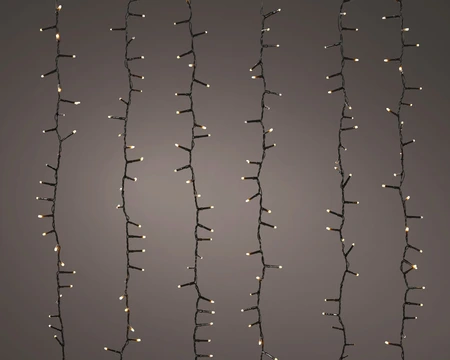 Lumineo LED tree cascade sparkle soft gold - l200cm