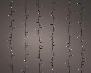 Lumineo LED tree cascade sparkle soft gold - l200cm
