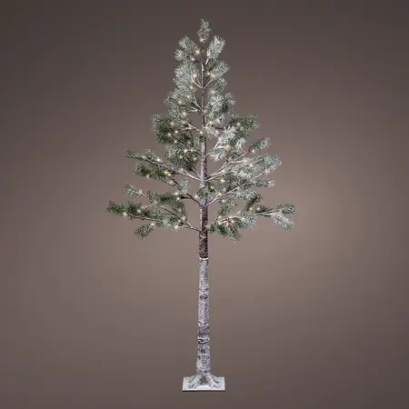 Lumineo LED tree pvc snowy pine steady 96L