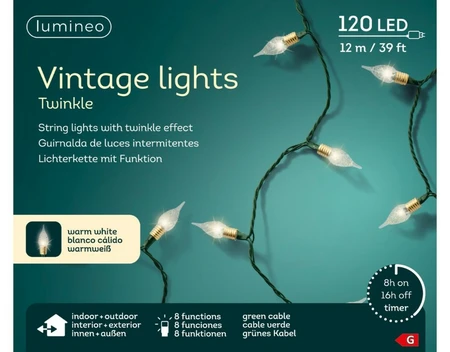 Lumineo LED vintage lights l1190cm - afbeelding 2