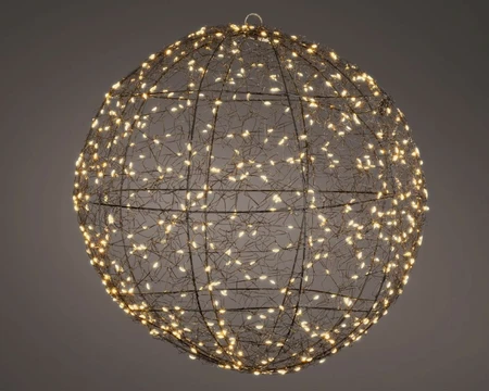 Lumineo Micro LED ball metal flashing classic warm - d28cm