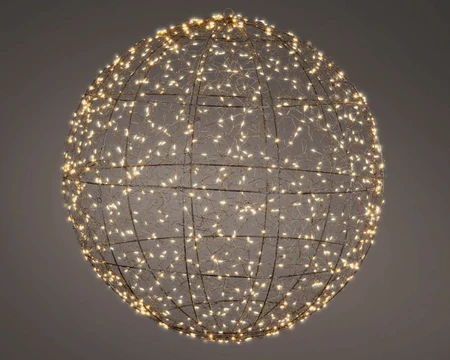 Lumineo Micro LED ball metal flashing classic warm - d58cm