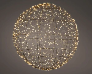 Lumineo Micro LED ball metal flashing classic warm - d58cm
