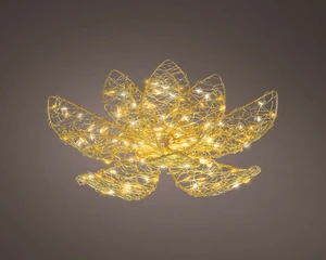 Lumineo Micro LED bloem metal flashing classic warm/warm white - d28cm