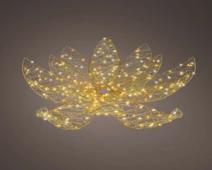 Lumineo Micro LED bloem metal flashing classic warm/warm white - d58cm
