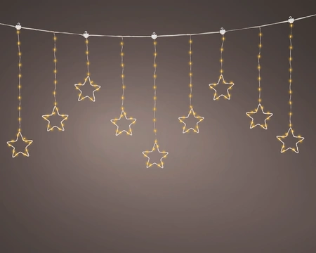 Lumineo Micro LED curtain twinkle classic warm - l120h60cm