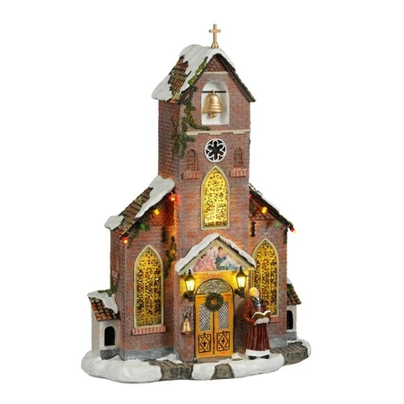 Luville church - h33cm - battery operated