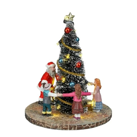 Luville dancing around the Christmas tree - battery operated