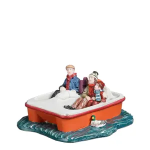 Luville Family on pedal boat