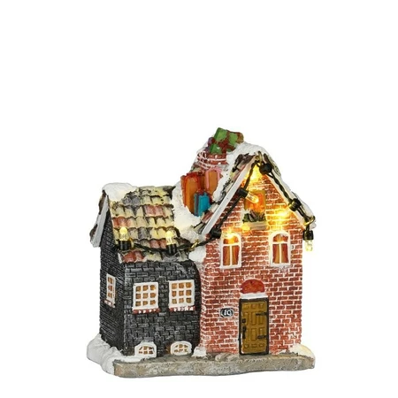 Luville Sinterklaas on roof small - battery operated