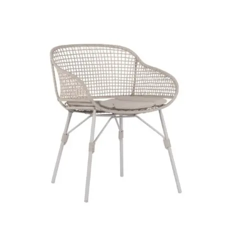 Max & Luuk Kelvin tuinstoel incl. kussen - stone - afbeelding 1