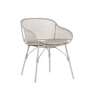 Max & Luuk Kelvin tuinstoel incl. kussen - stone - afbeelding 1