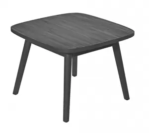 Max & Luuk Lennon bijzet tafel 60x60x45cm teak charcoal finish