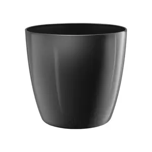 elho pot brussels diamond rond d30 cm metallic black