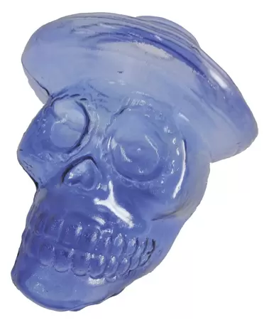 Superfish glass deco skull blauw
