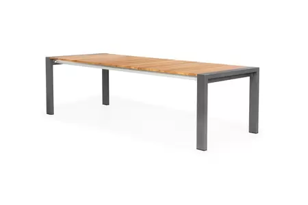 SUNS Rialto uitschuifbare talel alu/teak grijs - afbeelding 1
