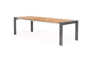 SUNS Rialto uitschuifbare talel alu/teak grijs - afbeelding 1