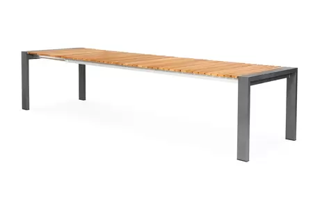 SUNS Rialto uitschuifbare talel alu/teak grijs - afbeelding 2
