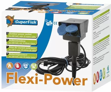 Superfish Flexi power stekkerdoos 8m