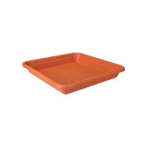 elho Universele schotel vierkant 25 cm terra
