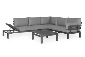 Breez Vita loungeset verstelbaar rechts grijs - afbeelding 4