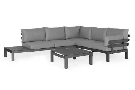 Breez Vita loungeset verstelbaar rechts grijs - afbeelding 1