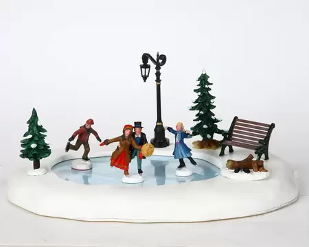 Lemax Winter skating - battery operated