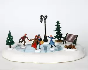 Lemax Winter skating - battery operated