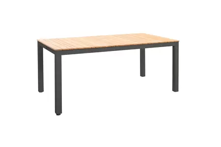 YOI Arashi tafel 169x90x76 cm donkergrijs/teak - afbeelding 1