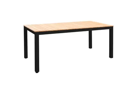 YOI Arashi tafel 169x90x76 cm zwart/teak - afbeelding 1