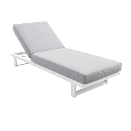 YOI Kazuko lounger aluminium - white