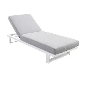 YOI Kazuko lounger aluminium - white